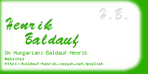 henrik baldauf business card